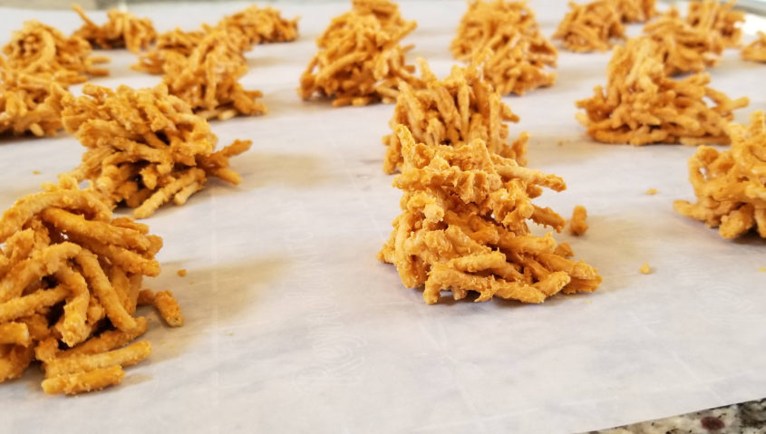 Amazingly Easy 2 Ingredient No Bake Butterscotch Haystacks